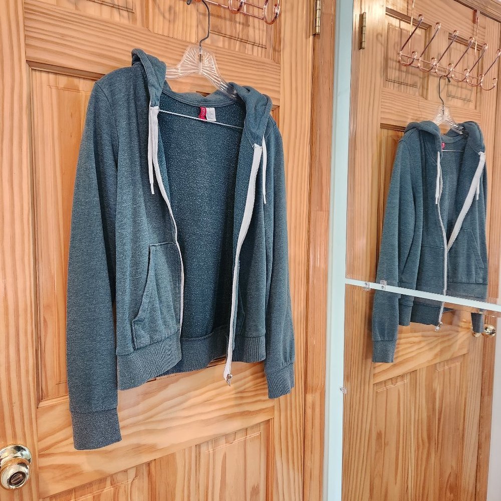 Green Zip Up Hoodie